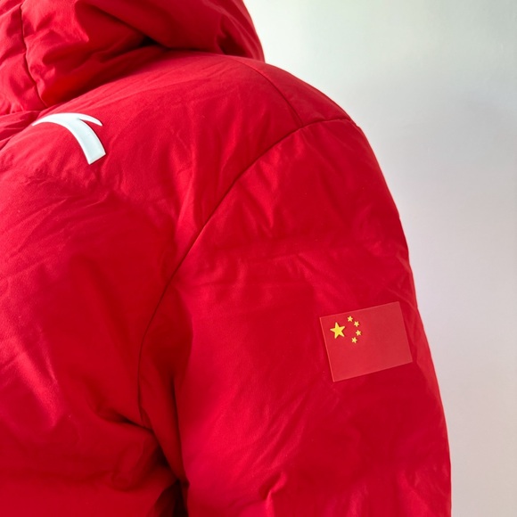 SOLD ✅ China Official Olympic Team Heavy Winter Parka Men’s XL Red - Picture 7 of 15